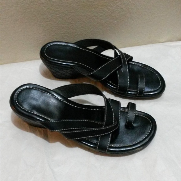 Crisscross Wedge Sandals - More Pics - Picture 2 of 8